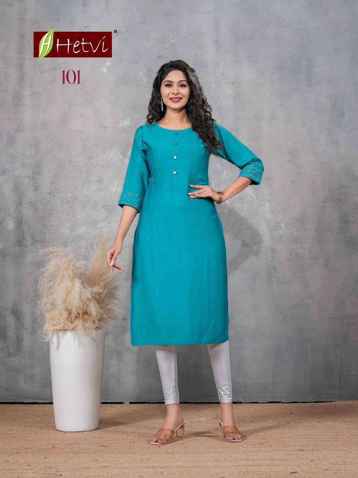 Vanisha Hetvi Dobby Straight Cut Kurtis Supplier India