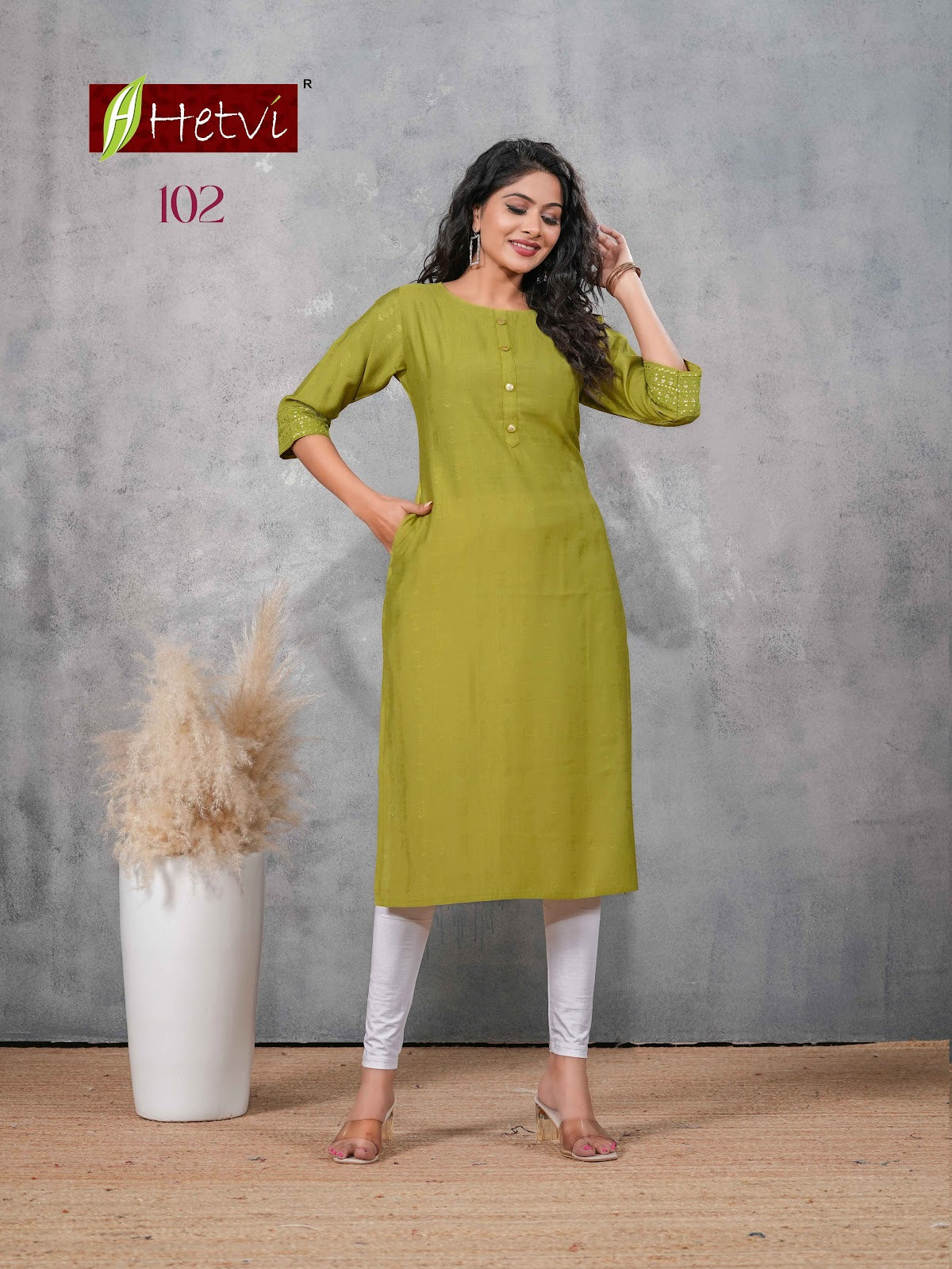 Vanisha Hetvi Dobby Straight Cut Kurtis Supplier India