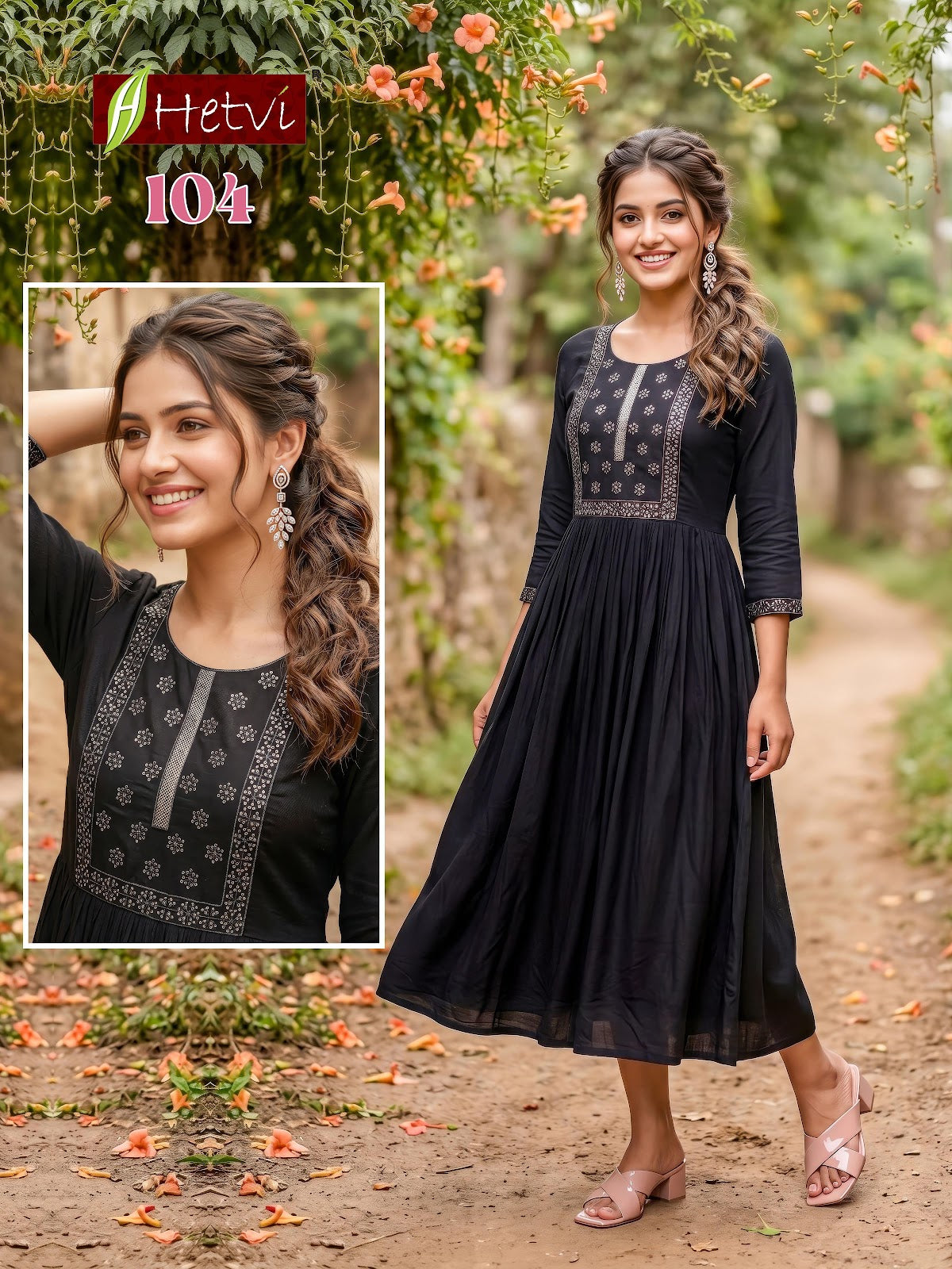 Vanita Hetvi Reyon Anarkali Kurtis Wholesale