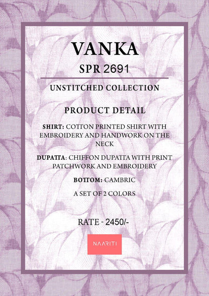 Vanka Naariti Cotton Pant Style Suits Manufacturer Ahmedabad