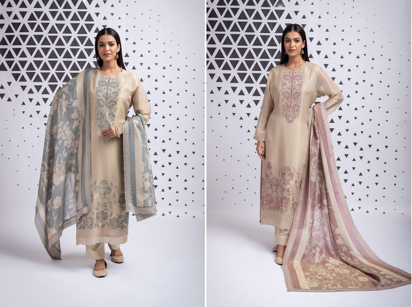 Vannah Naariti Tissue Pant Style Suits Manufacturer India