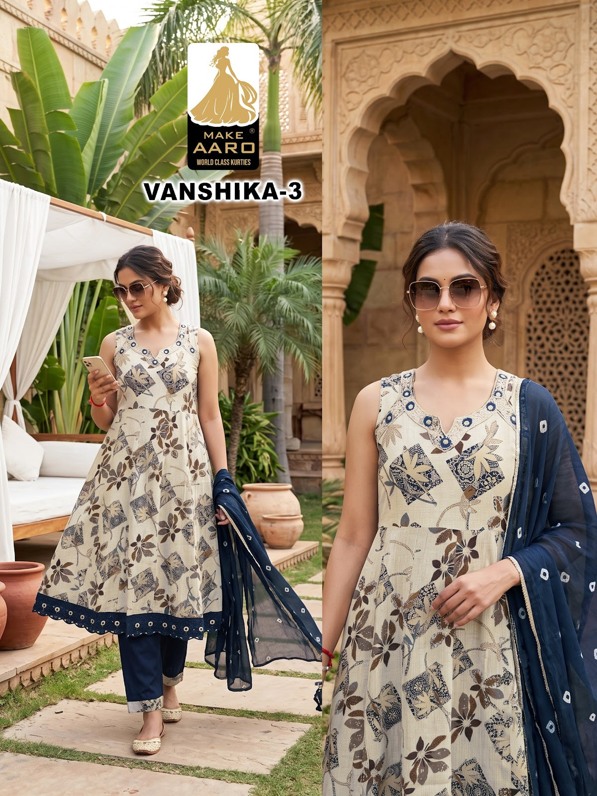 Vanshika Make Aaro Vatican Readymade Anarkali Suits Wholesale Price