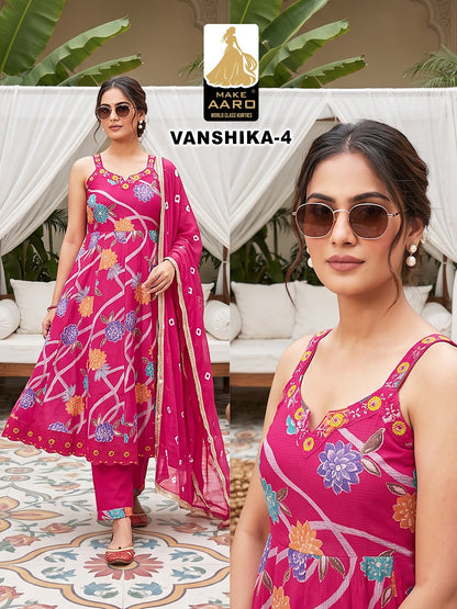 Vanshika Make Aaro Vatican Readymade Anarkali Suits Wholesale Price