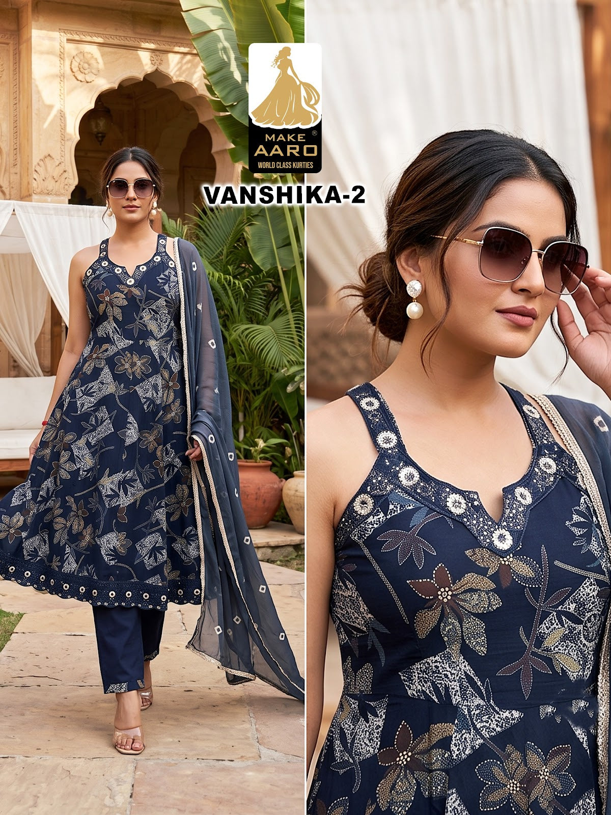 Vanshika Make Aaro Vatican Readymade Anarkali Suits Wholesale Price