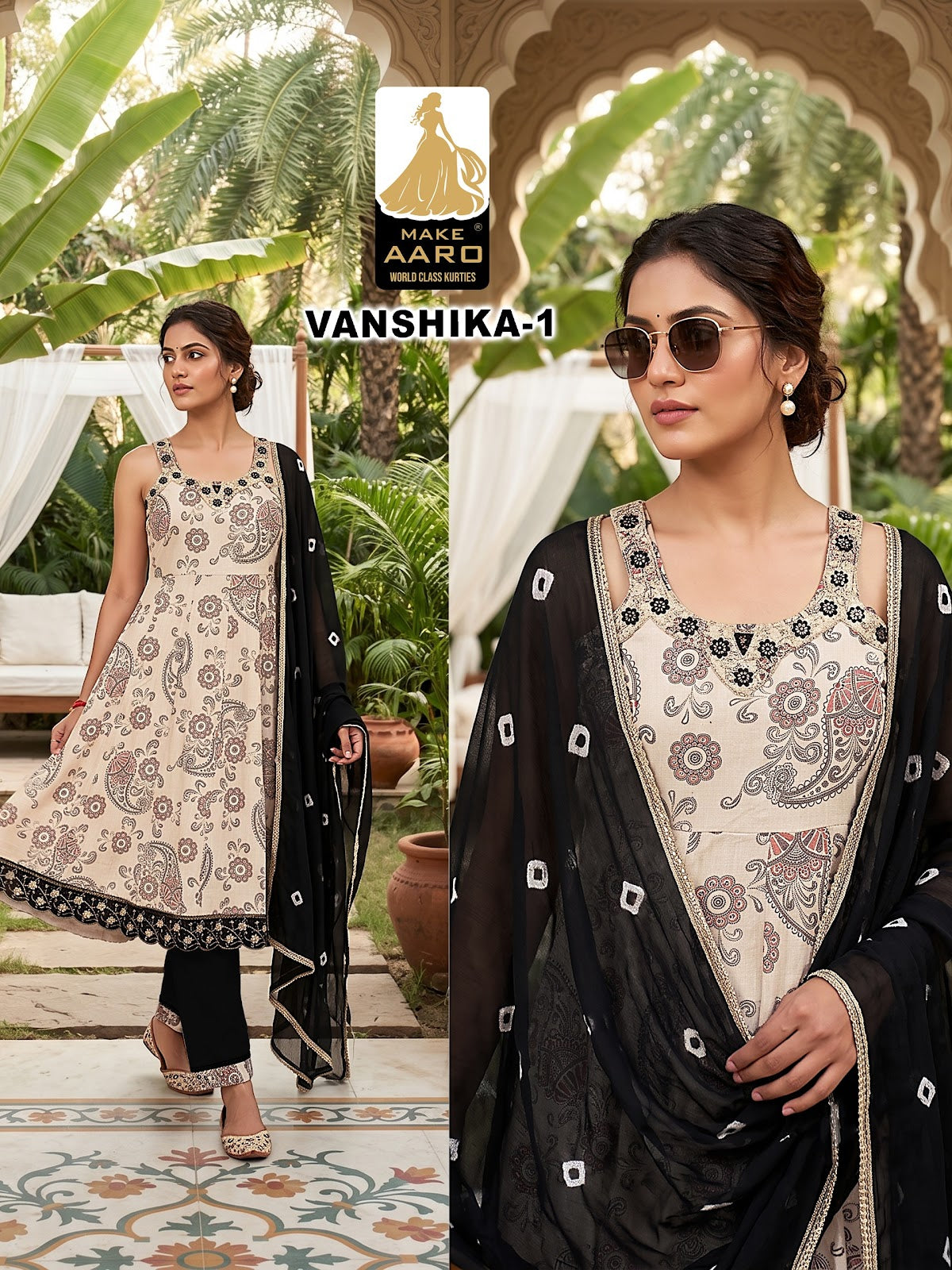 Vanshika Make Aaro Vatican Readymade Anarkali Suits Wholesale Price