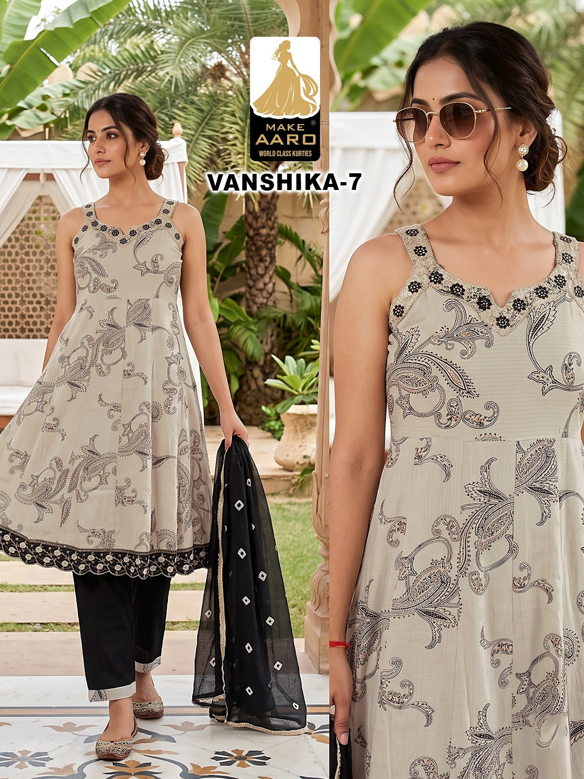 Vanshika Make Aaro Vatican Readymade Anarkali Suits Wholesale Price