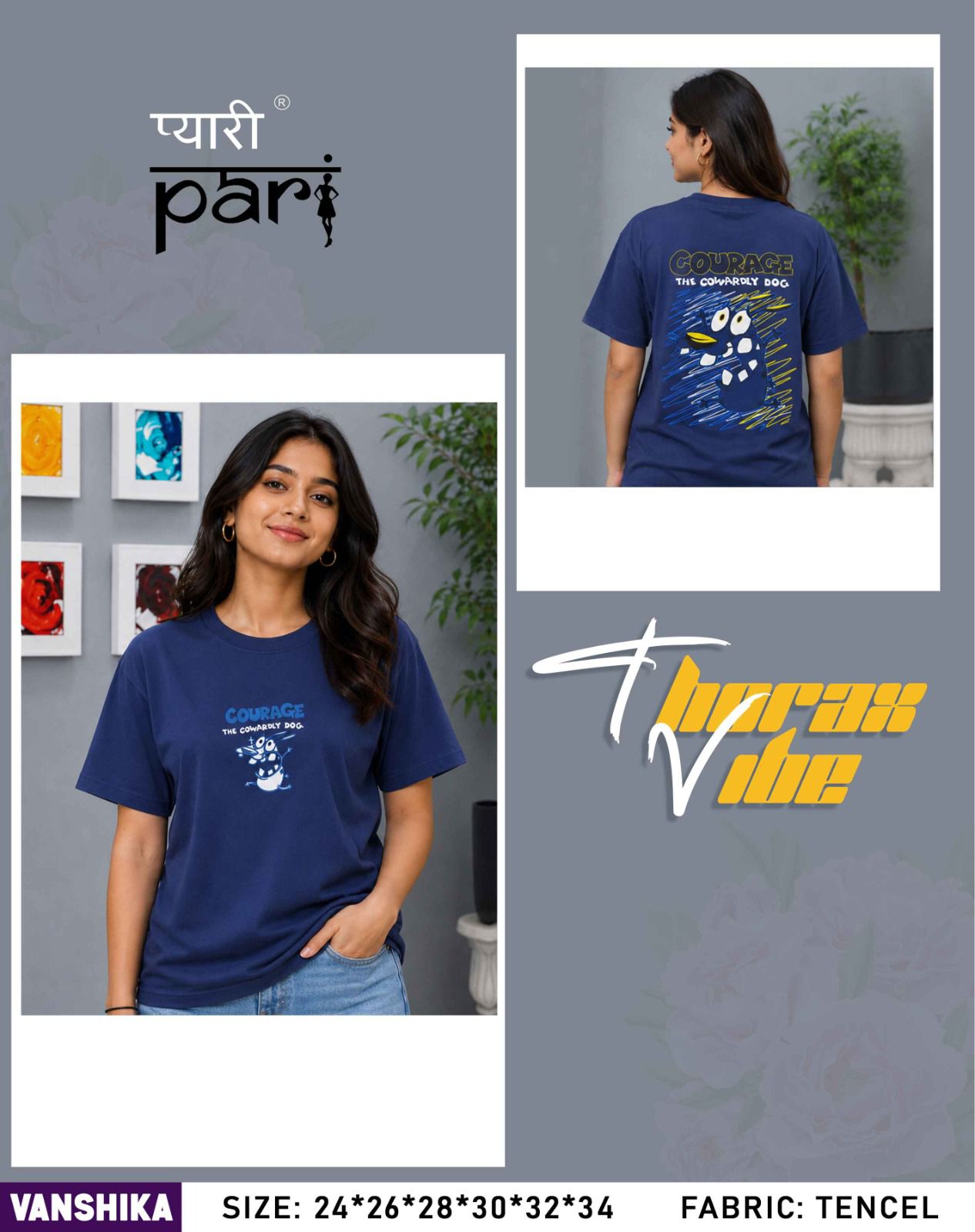Vanshika Pyari Pari Lycra Tencil Girls Top Supplier India