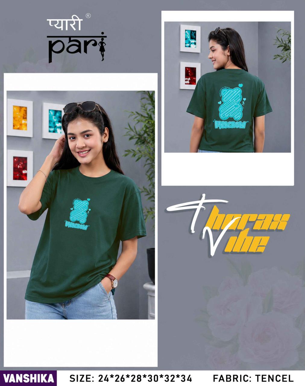Vanshika Pyari Pari Lycra Tencil Girls Top Supplier India