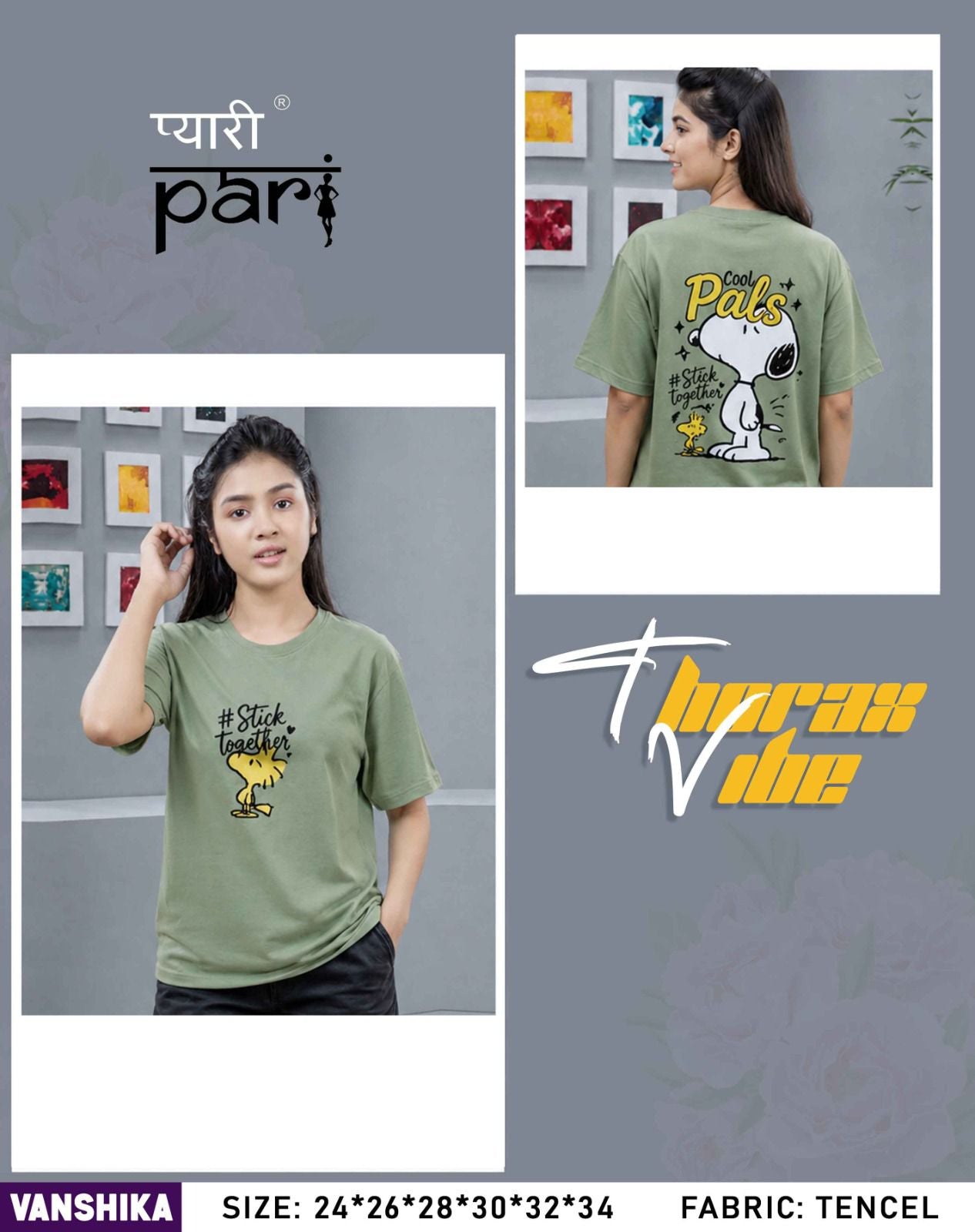 Vanshika Pyari Pari Lycra Tencil Girls Top Supplier India