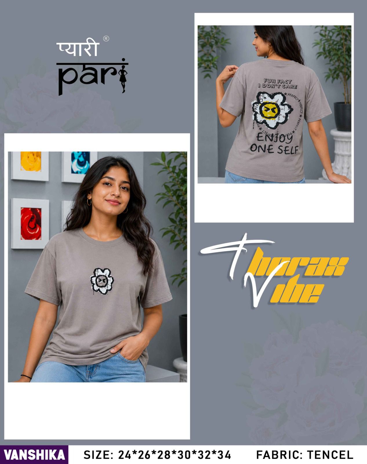 Vanshika Pyari Pari Lycra Tencil Girls Top Supplier India