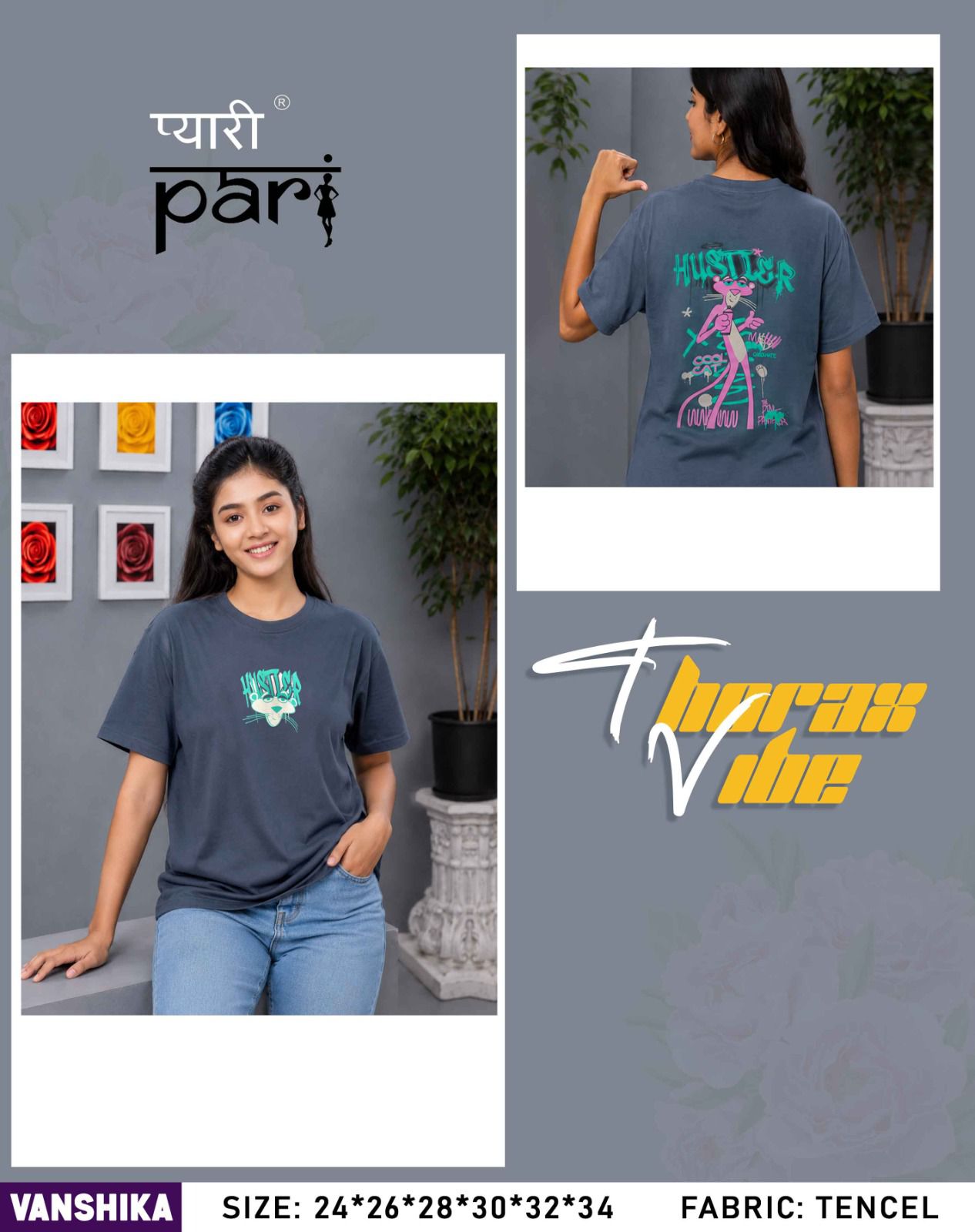 Vanshika Pyari Pari Lycra Tencil Girls Top Supplier India