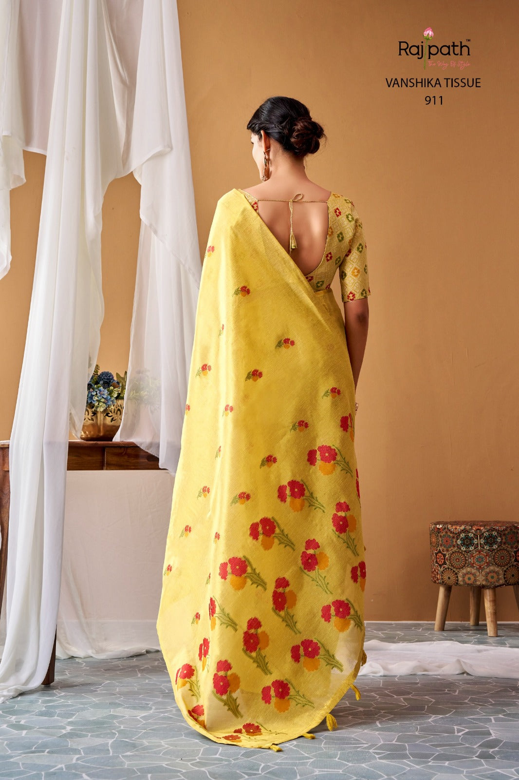 Vanshika Rajpath Tissue Silk Sarees Exporter Ahmedabad