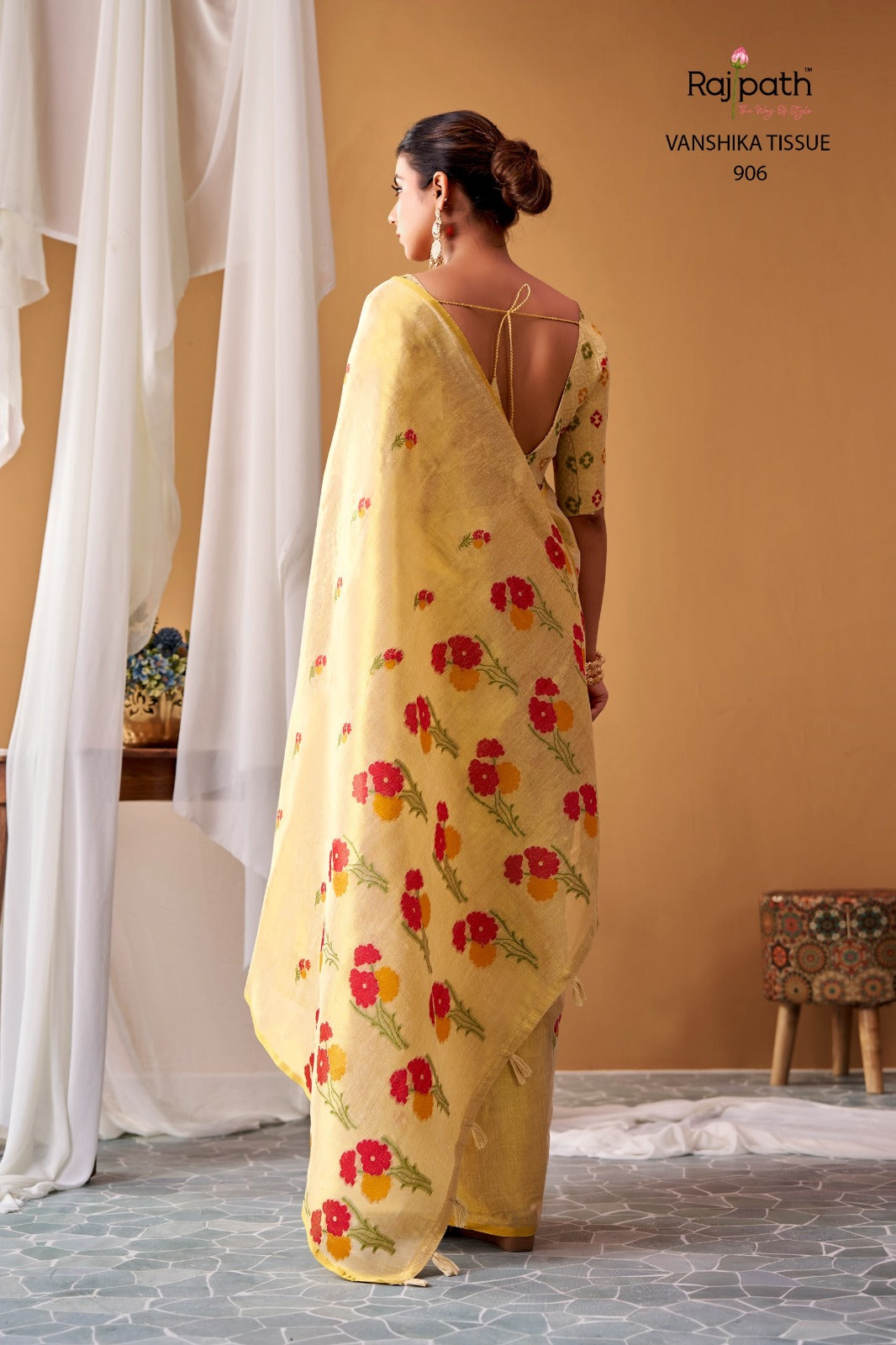 Vanshika Rajpath Tissue Silk Sarees Exporter Ahmedabad