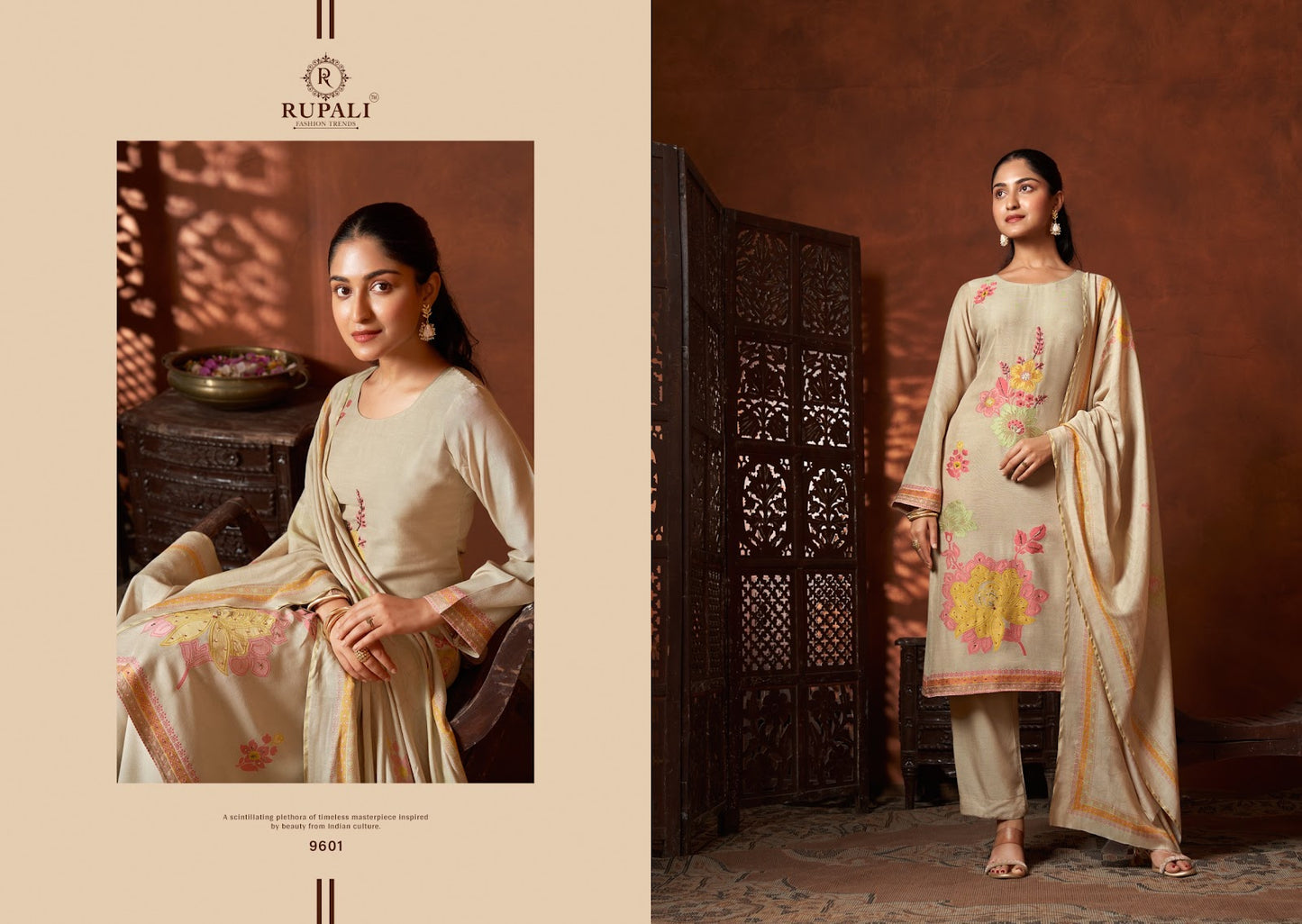 Vanshika Rupali Viscose Muslin Pant Style Suits Supplier Ahmedabad