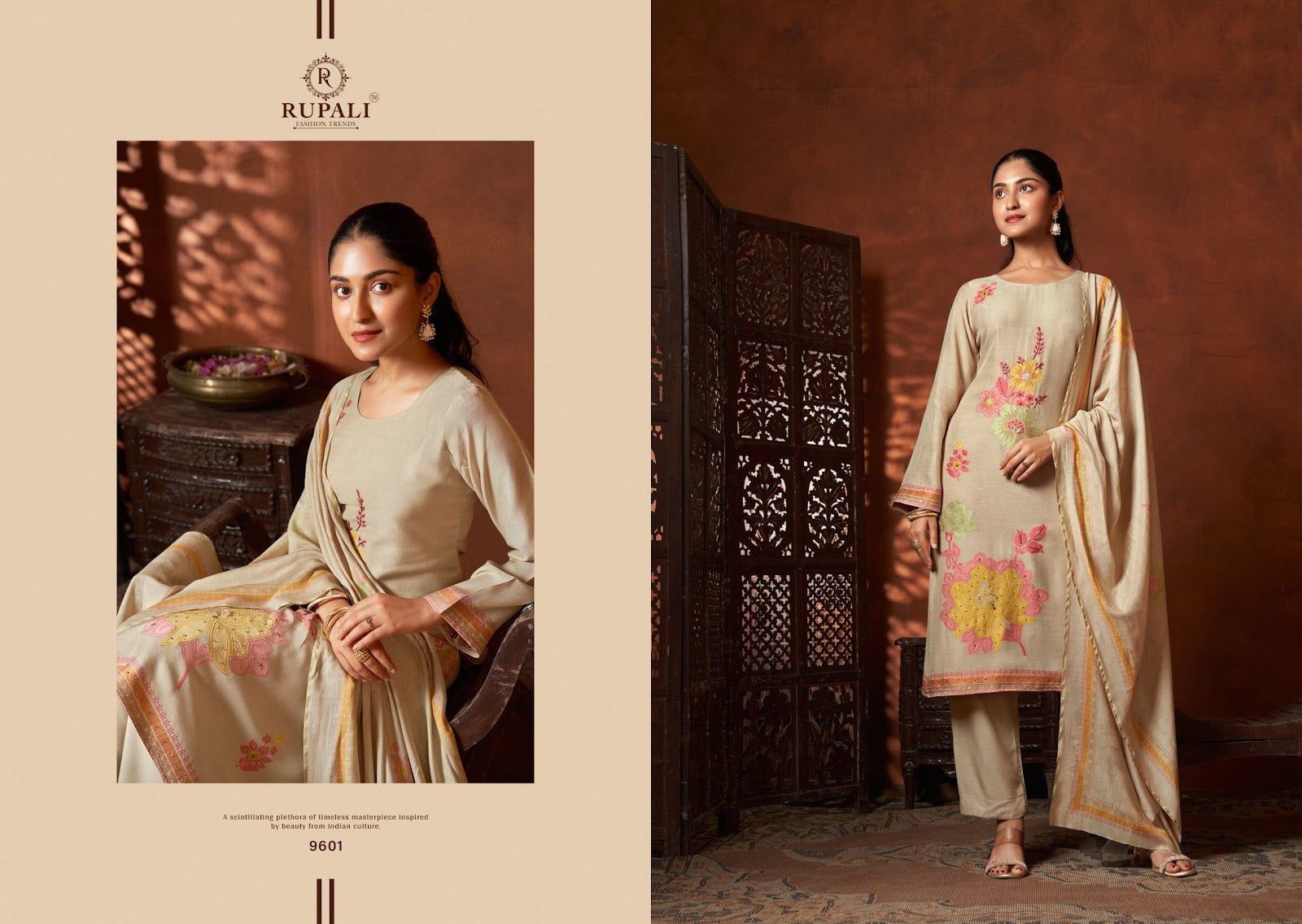 Vanshika Rupali Viscose Muslin Pant Style Suits Supplier Ahmedabad