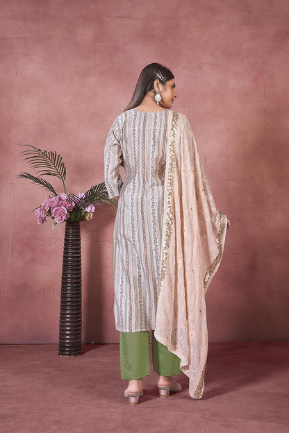 Vantara Vol 2 Seamore Art Silk Readymade Pant Style Suits Exporter