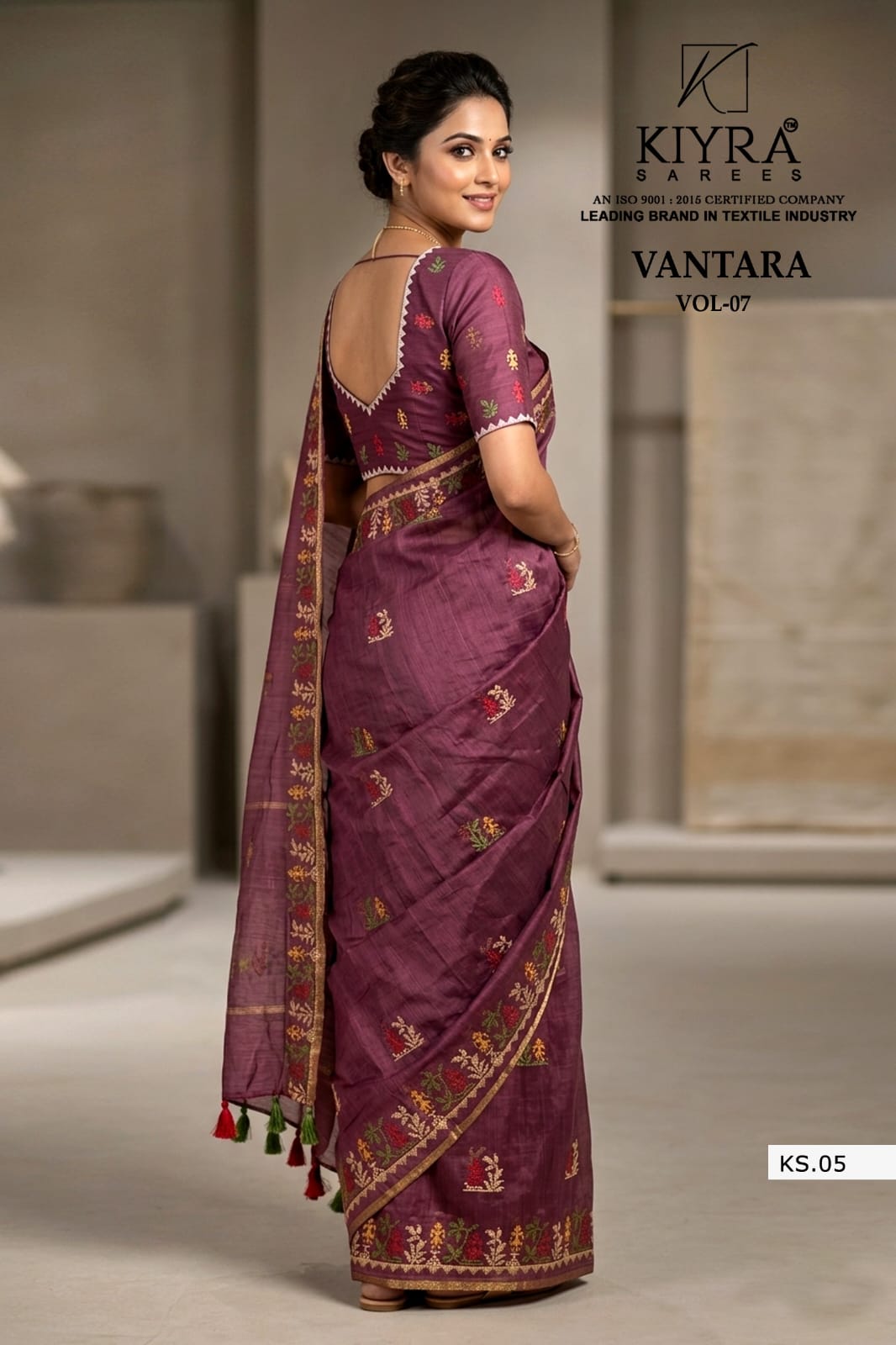Vantara Vol 7 Kiyra Khadi Silk Sarees Supplier