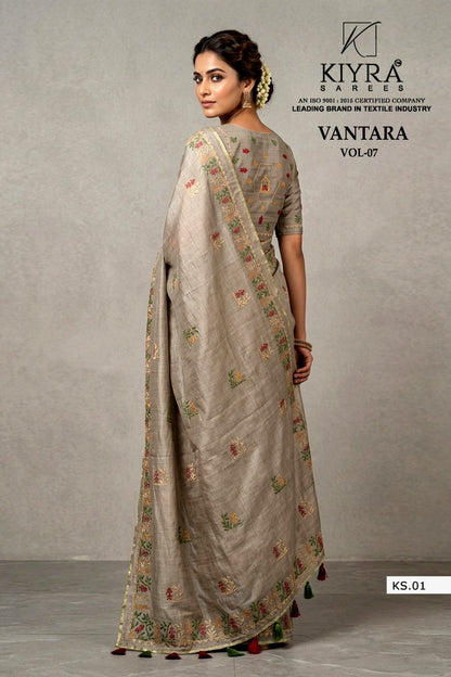 Vantara Vol 7 Kiyra Khadi Silk Sarees Supplier