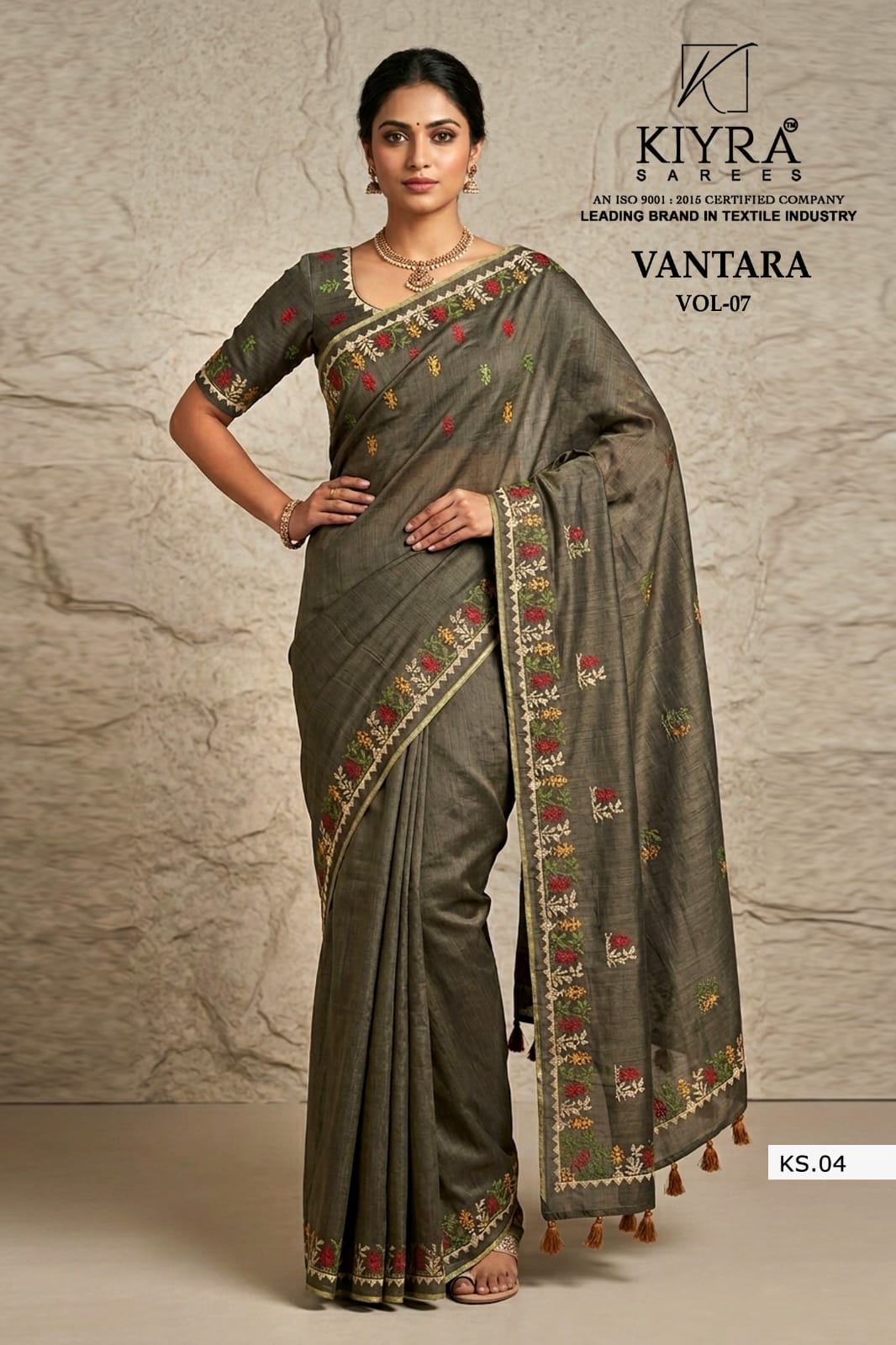 Vantara Vol 7 Kiyra Khadi Silk Sarees Supplier