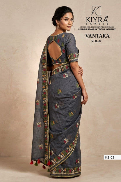 Vantara Vol 7 Kiyra Khadi Silk Sarees Supplier
