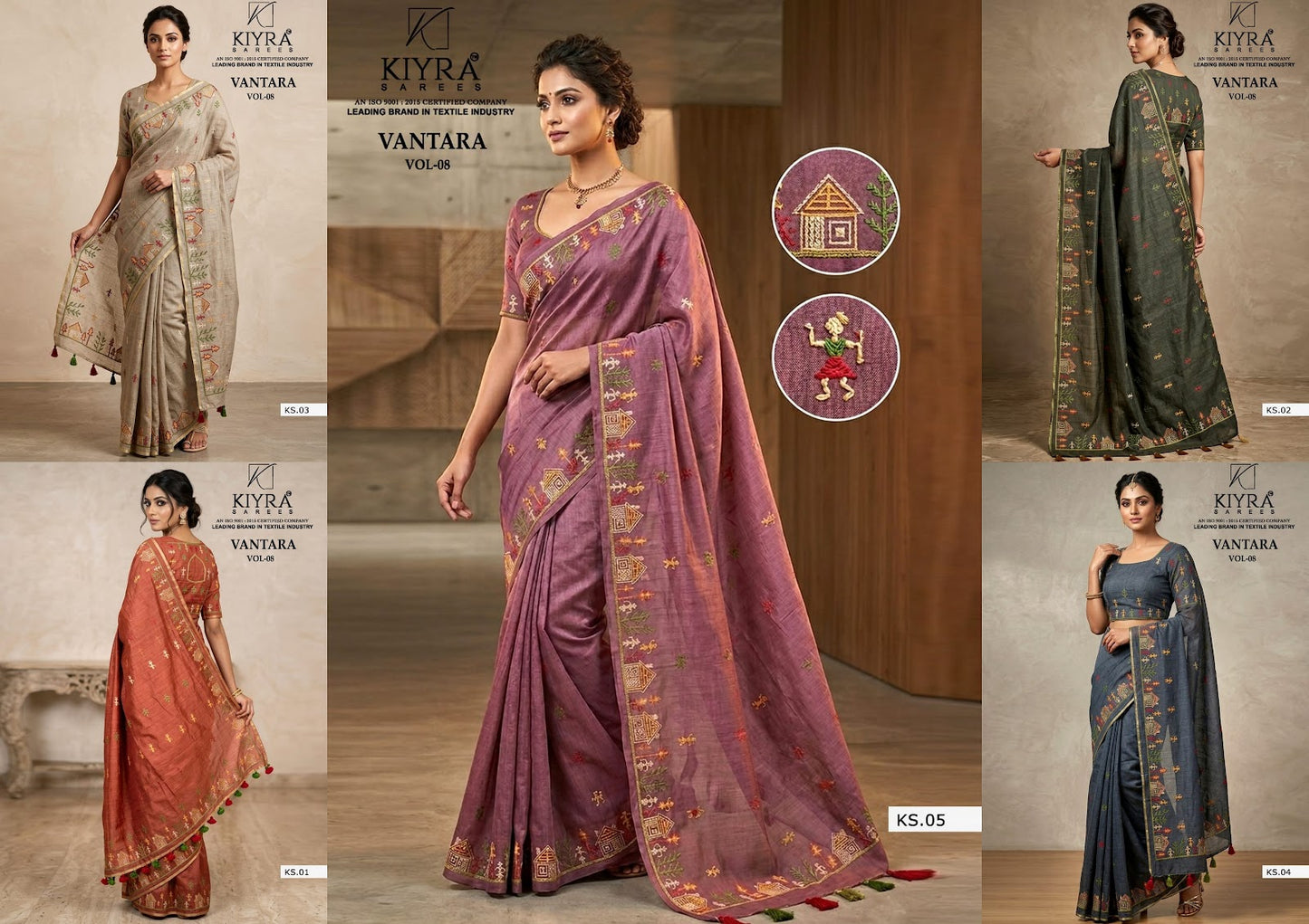 Vantara Vol 8 Kiyra Khadi Silk Sarees Manufacturer