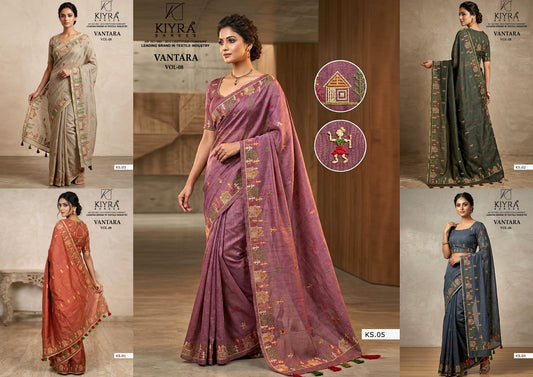 Vantara Vol 8 Kiyra Khadi Silk Sarees Manufacturer
