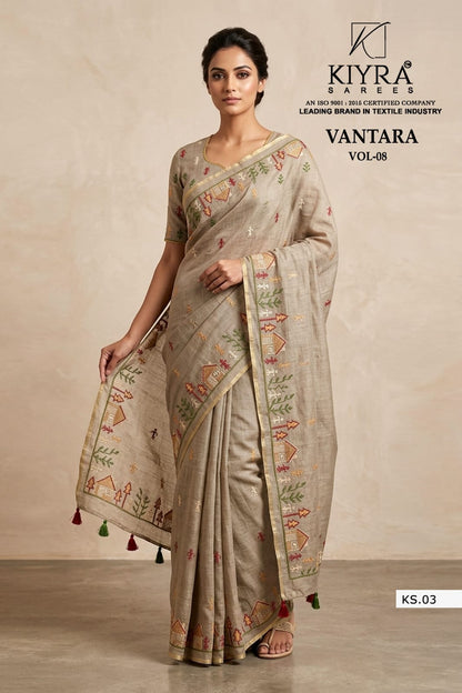 Vantara Vol 8 Kiyra Khadi Silk Sarees Manufacturer