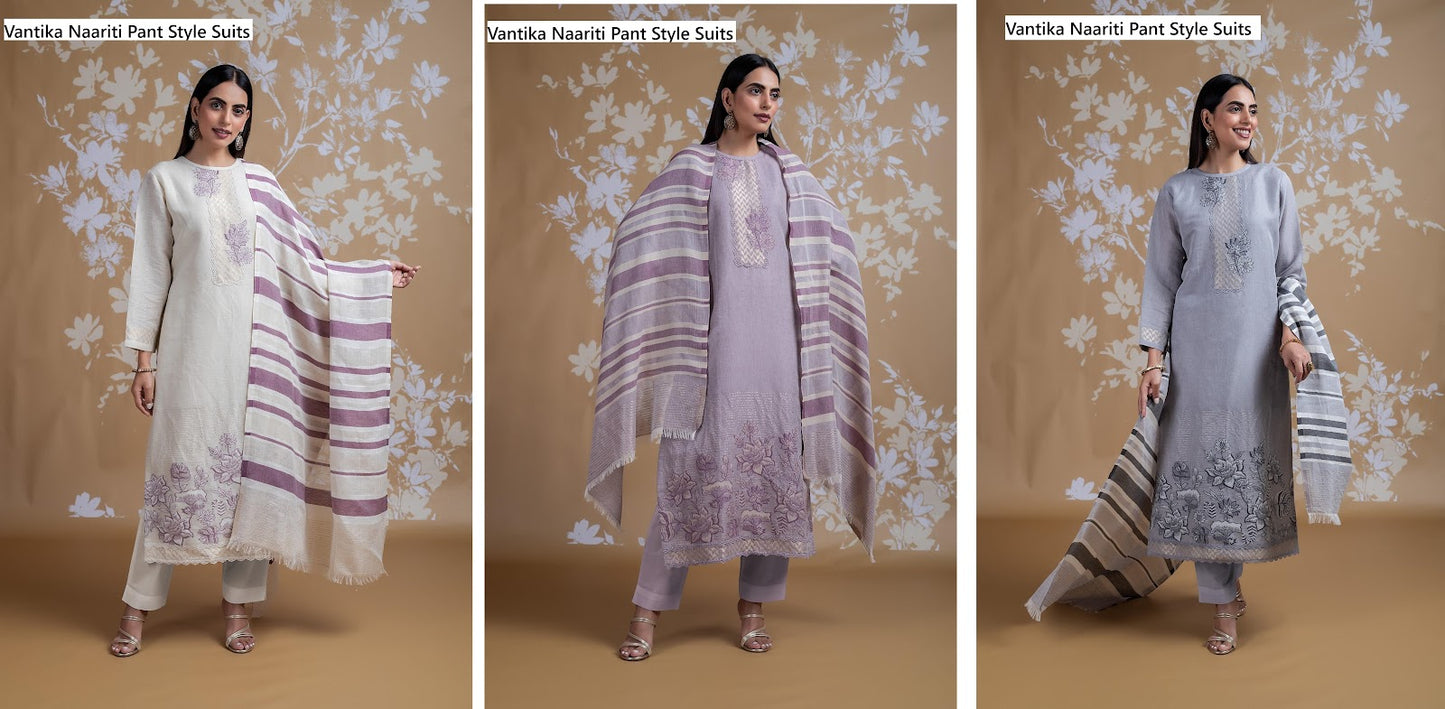 Vantika Naariti Organic Pant Style Suits Exporter Ahmedabad