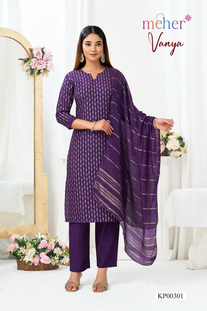 Vanya Meher Vertican Readymade Pant Style Suits Exporter Gujarat