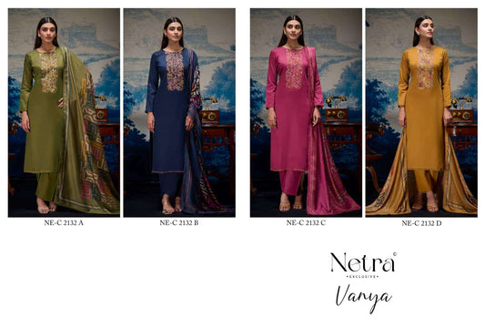 Vanya Netra Cotton Pant Style Suits Wholesale Price