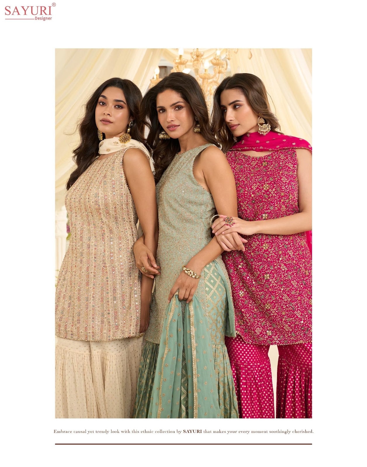 Vanya Sayuri Georgette Readymade Sharara Suits Supplier Gujarat