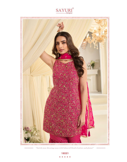 Vanya Sayuri Georgette Readymade Sharara Suits Supplier Gujarat