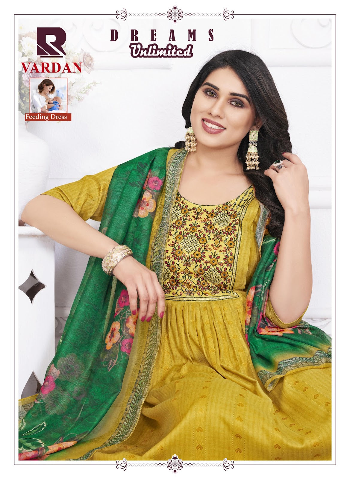 Vardan Feeding Raashi Rayon Dobby Readymade Pant Style Suits Wholesaler India