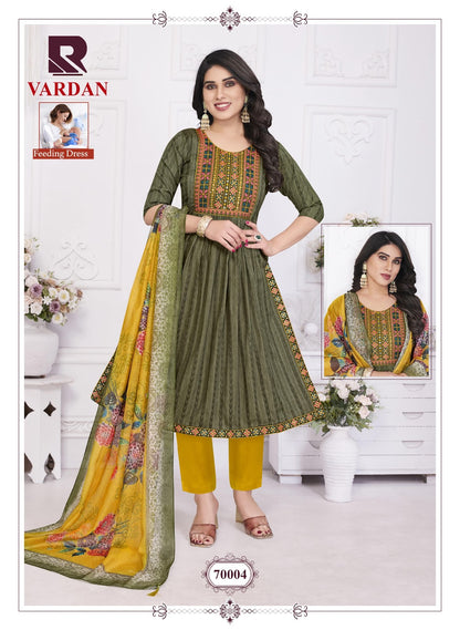 Vardan Feeding Raashi Rayon Dobby Readymade Pant Style Suits Wholesaler India