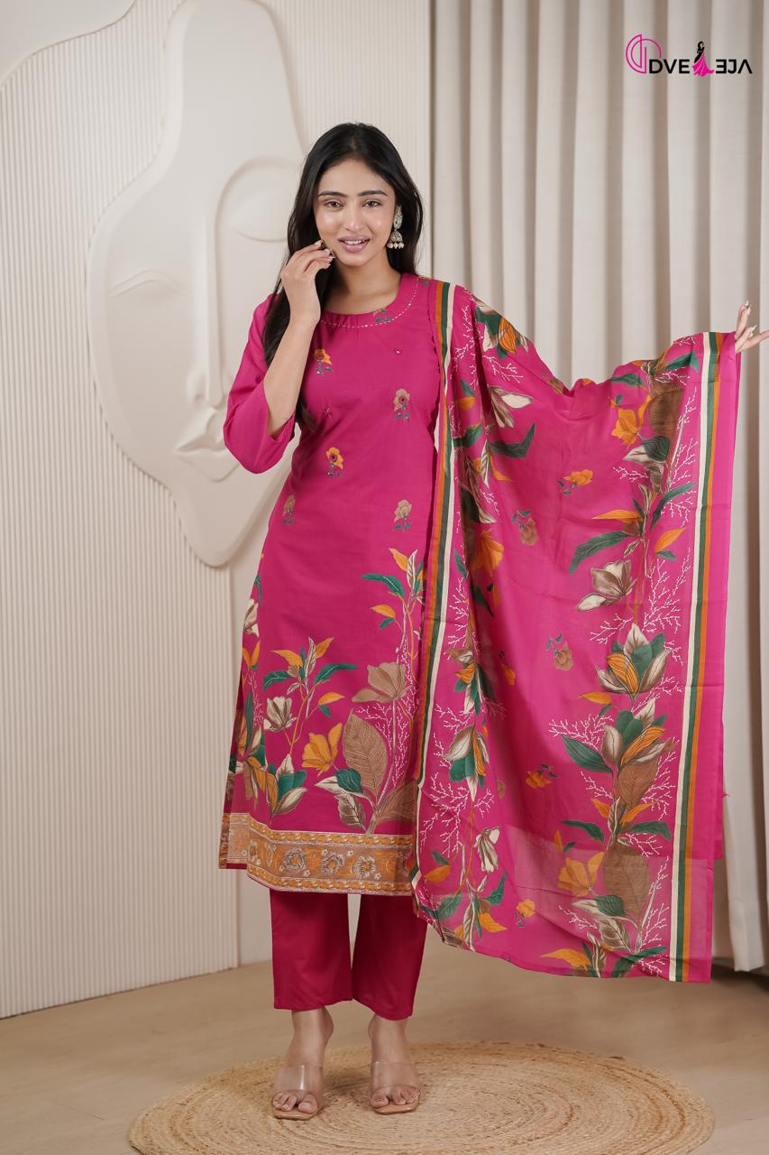 Vardani Series Dveeja Fashion Readymade Cotton Pant Suits Wholesale Price
