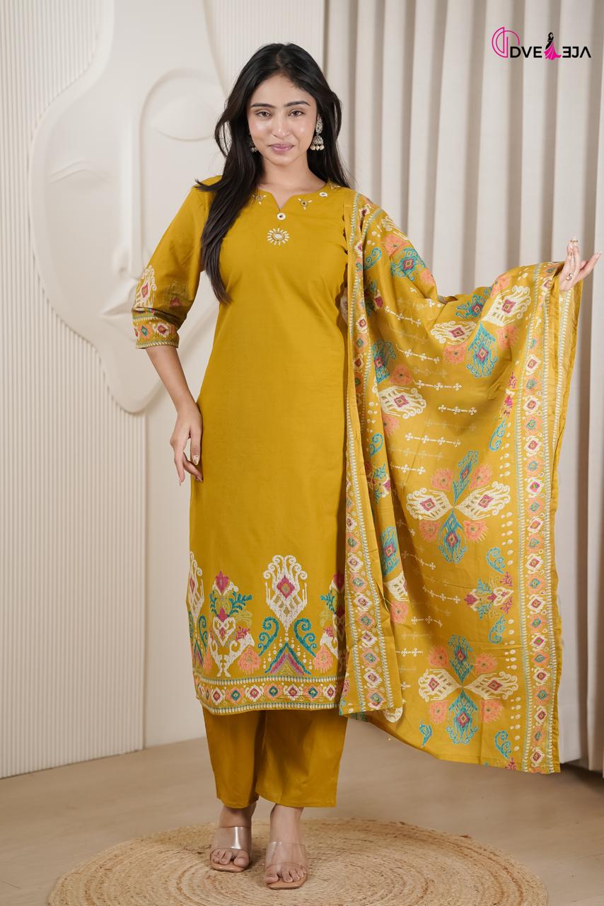 Vardani Series Dveeja Fashion Readymade Cotton Pant Suits Wholesale Price