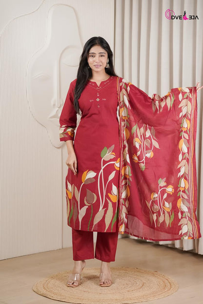 Vardani Series Dveeja Fashion Readymade Cotton Pant Suits Wholesale Price