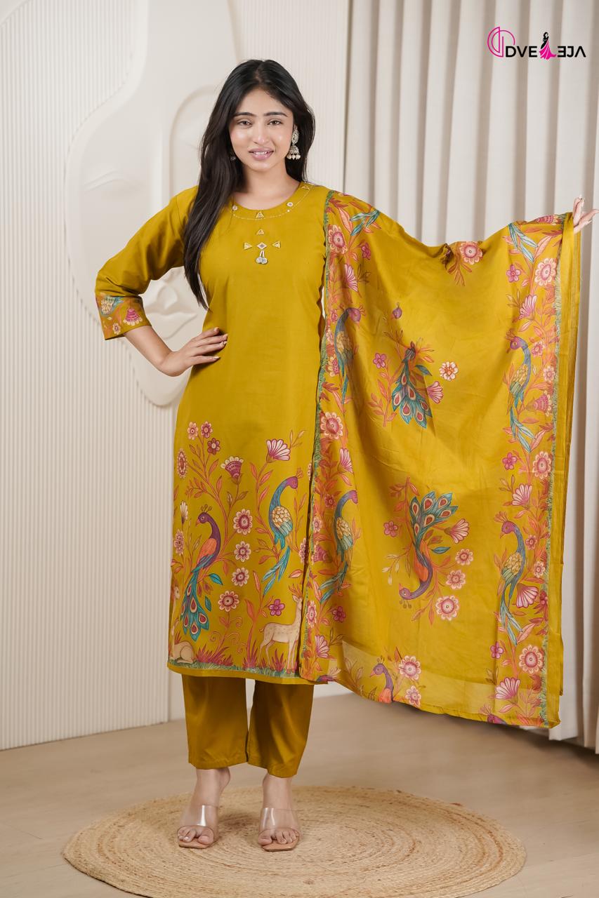Vardani Series Dveeja Fashion Readymade Cotton Pant Suits Wholesale Price