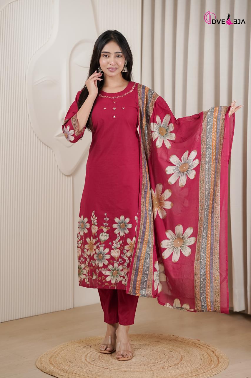 Vardani Series Dveeja Fashion Readymade Cotton Pant Suits Wholesale Price