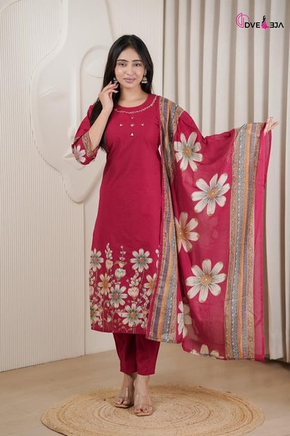 Vardani Series Dveeja Fashion Readymade Cotton Pant Suits Wholesale Price