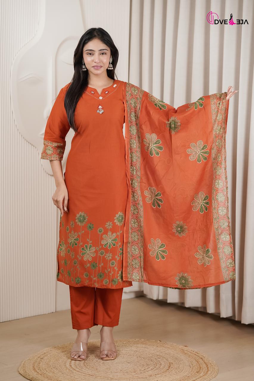 Vardani Series Dveeja Fashion Readymade Cotton Pant Suits Wholesale Price