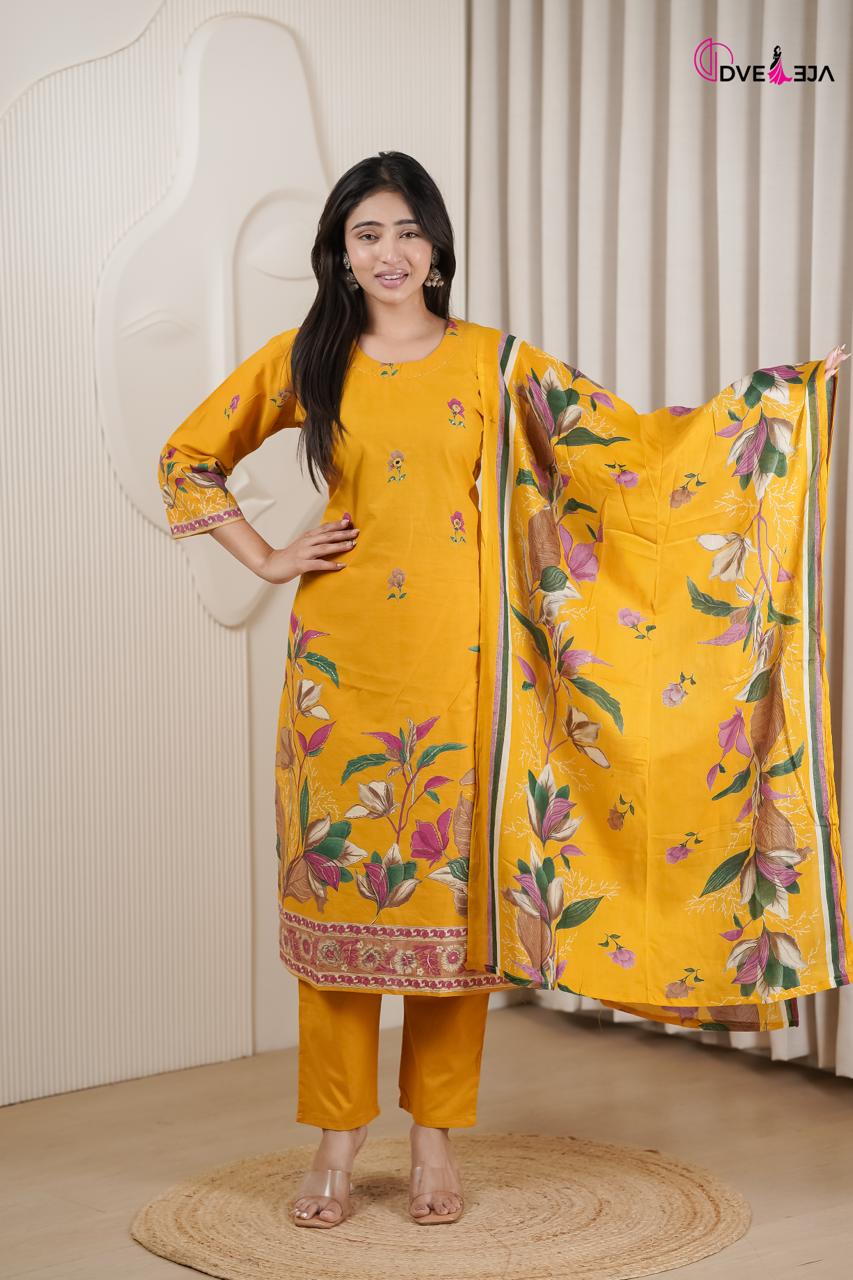 Vardani Series Dveeja Fashion Readymade Cotton Pant Suits Wholesale Price