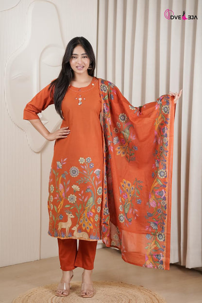 Vardani Series Dveeja Fashion Readymade Cotton Pant Suits Wholesale Price