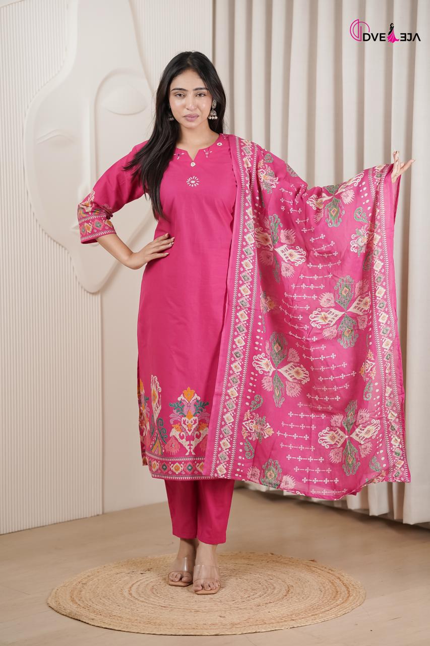 Vardani Series Dveeja Fashion Readymade Cotton Pant Suits Wholesale Price