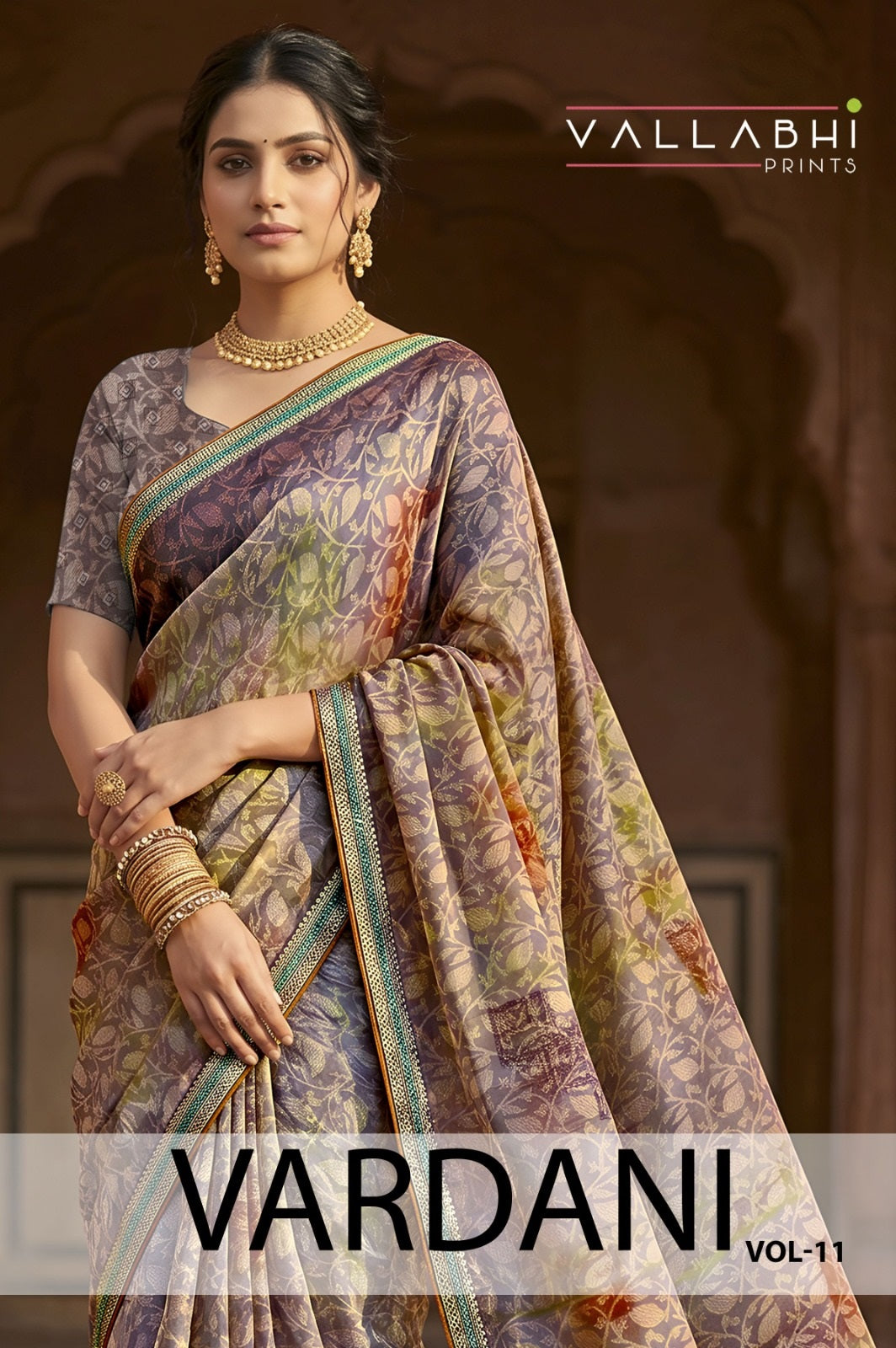 Vardani Vol 11 Vallabhi Prints Weightless Sarees Supplier