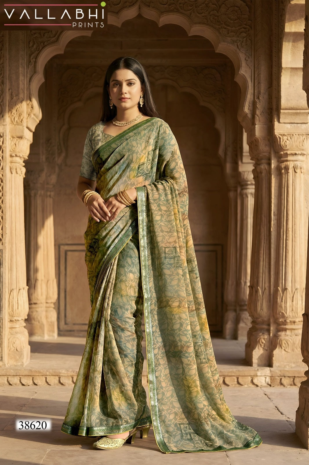 Vardani Vol 11 Vallabhi Prints Weightless Sarees Supplier