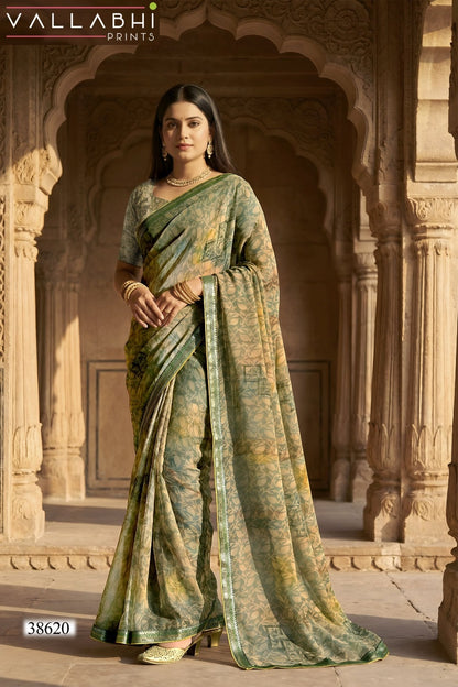 Vardani Vol 11 Vallabhi Prints Weightless Sarees Supplier