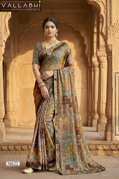 Vardani Vol 11 Vallabhi Prints Weightless Sarees Supplier