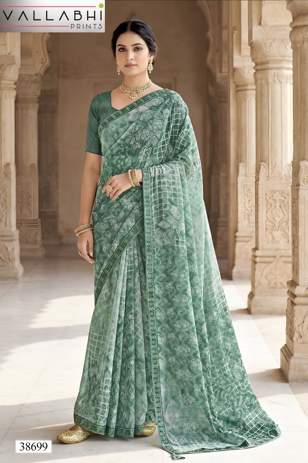 Vardani Vol 15 Vallabhi Prints Weightless Sarees Exporter India