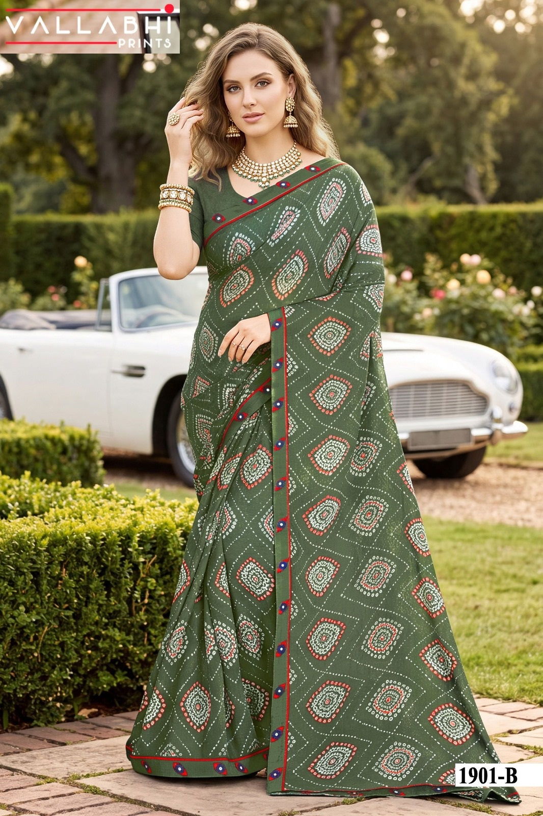 Vardani Vol 19 Vallabhi Prints Weightless Sarees Wholesale Price